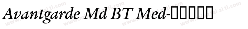 Avantgarde Md BT Med字体转换